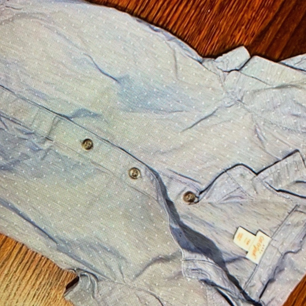 Button down print shirt